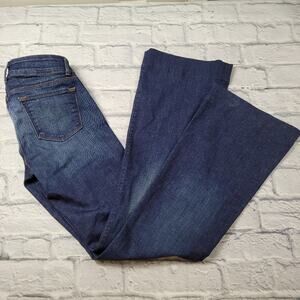 J Brand Love Story Big Flare Jeans Dark Trouble Wash Stretch size 26
